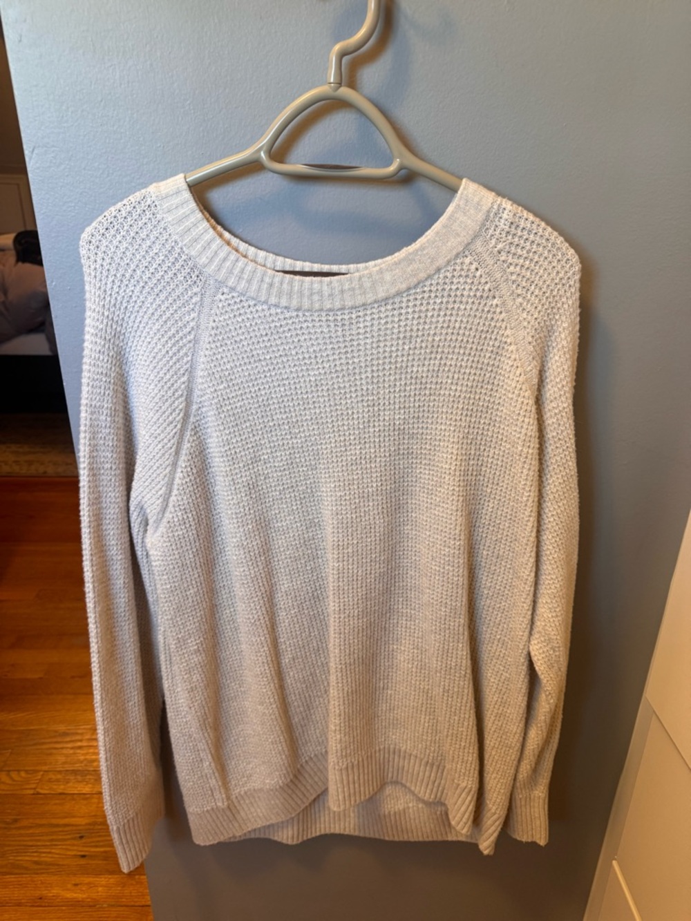Old Navy Cream Ribbed Knit Sweater